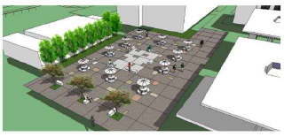Outdoor area for SREMM Magnet will be located south of the Far West Building. 
