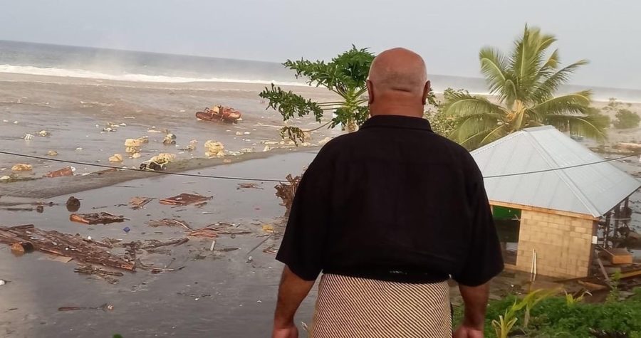 Tonga Volcano Leaves Beautiful Island In Wreckage